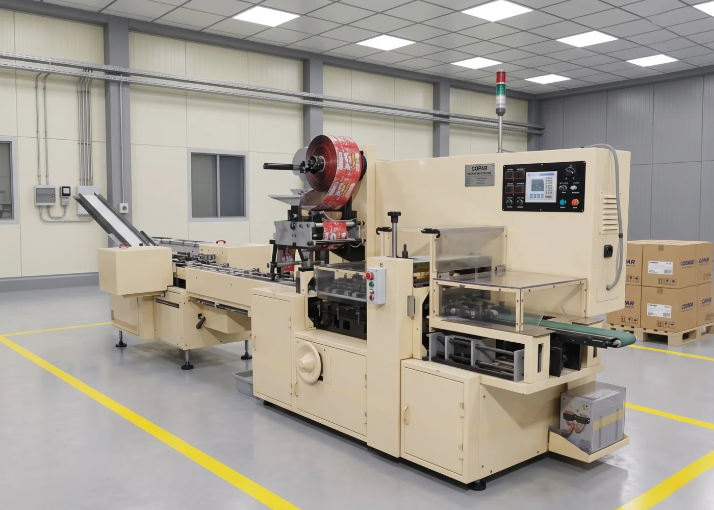 Flopack Flow Wrapping Machine — machine photograph